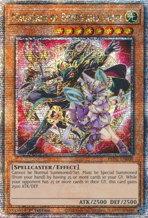 Magicians of Bonds and Unity [PHNI-EN000] Quarter Century Secret Rare - Josh's Cards
