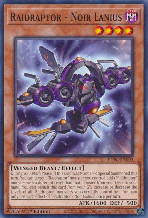 Raidraptor - Noir Lanius [PHNI-EN004] Common - Josh's Cards