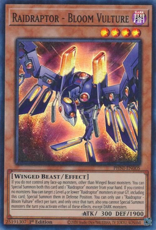 Raidraptor - Bloom Vulture [PHNI-EN005] Super Rare - Josh's Cards