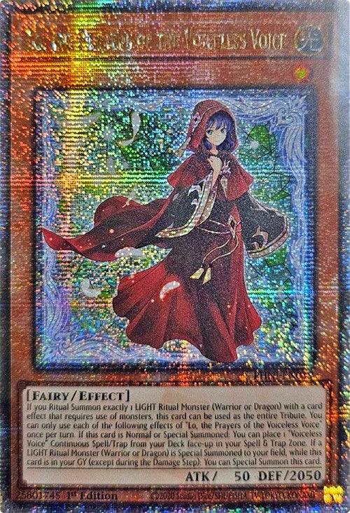 Lo, the Prayers of the Voiceless Voice [PHNI-EN019] Quarter Century Secret Rare - Josh's Cards