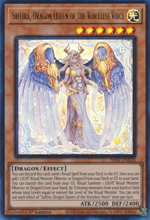 Saffira, Dragon Queen of the Voiceless Voice [PHNI-EN020] Ultra Rare - Josh's Cards