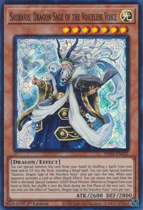 Sauravis, Dragon Sage of the Voiceless Voice [PHNI-EN021] Super Rare - Josh's Cards