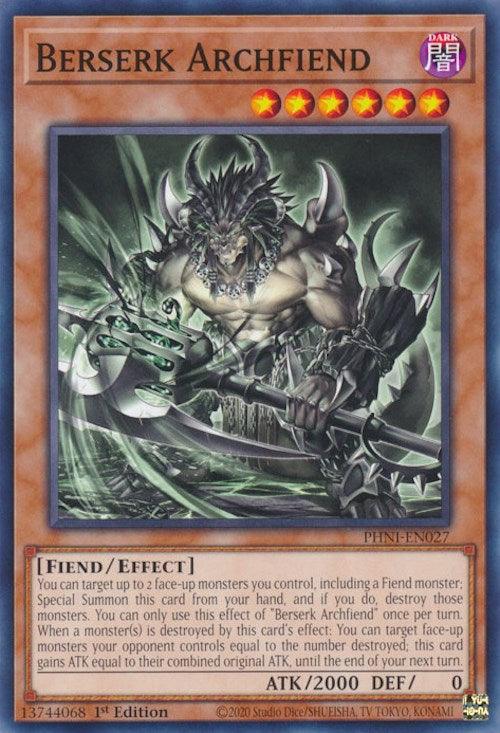 Berserk Archfiend [PHNI-EN027] Common - Josh's Cards