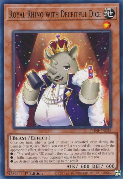 Royal Rhino with Deceitful Dice [PHNI-EN036] Common - Josh's Cards