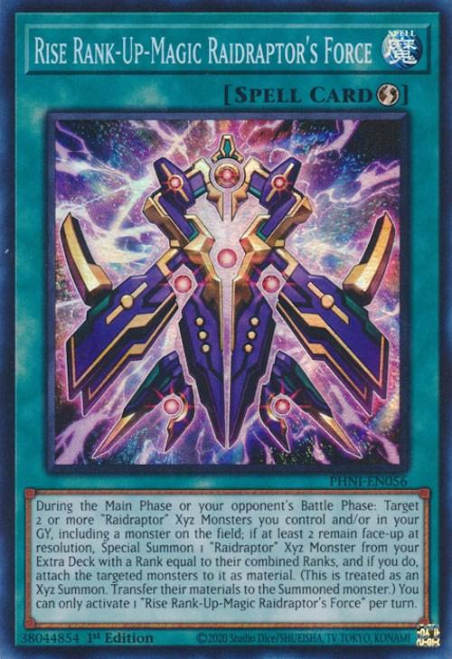 Rise Rank-Up-Magic Raidraptor's Force [PHNI-EN056] Super Rare - Josh's Cards