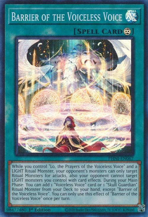 Barrier of the Voiceless Voice [PHNI-EN067] Super Rare - Josh's Cards