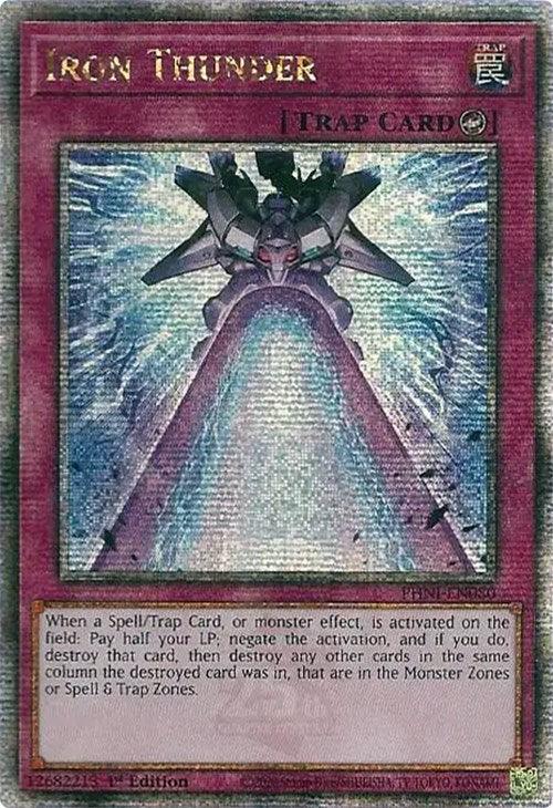 Iron Thunder [PHNI-EN080] Quarter Century Secret Rare - Josh's Cards