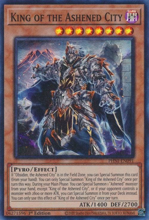 King of the Ashened City [PHNI-EN091] Super Rare - Josh's Cards