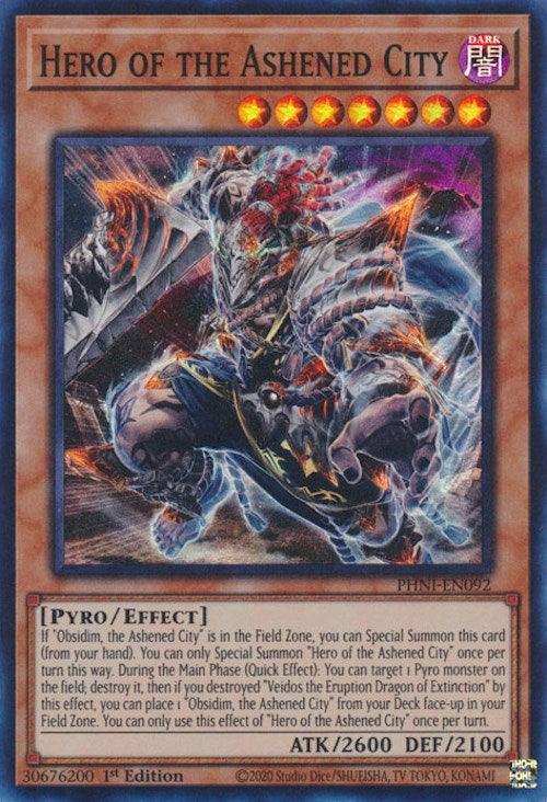 Hero of the Ashened City [PHNI-EN092] Super Rare - Josh's Cards