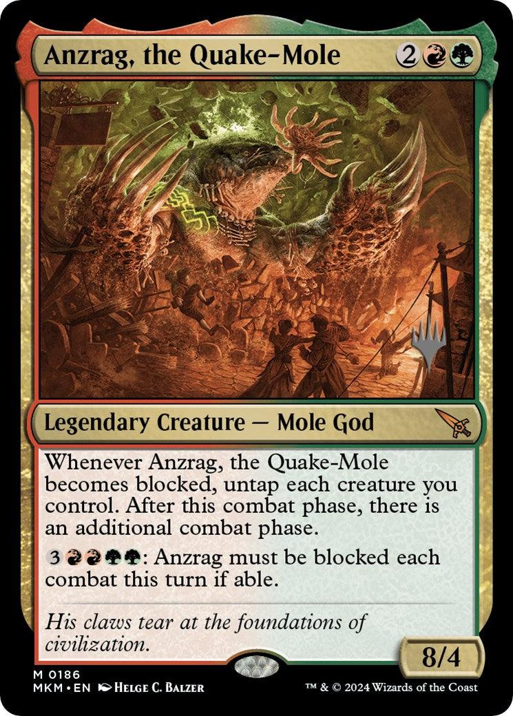 Anzrag, the Quake-Mole (Promo Pack) [Murders at Karlov Manor Promos] - Josh's Cards