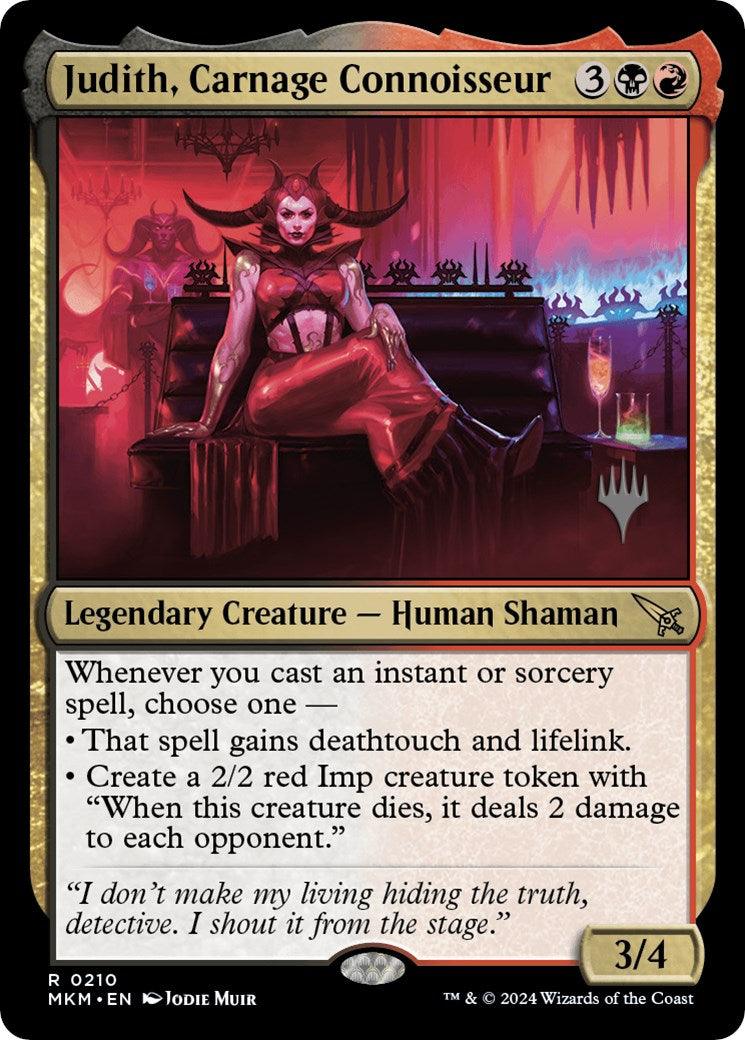 Judith, Carnage Connoisseur (Promo Pack) [Murders at Karlov Manor Promos] - Josh's Cards