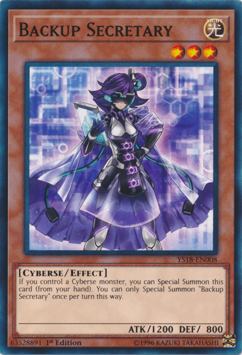 Backup Secretary [YS18-EN008] Common - Josh's Cards