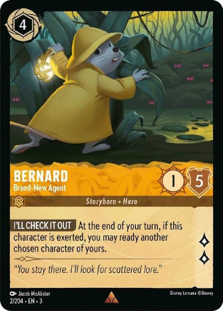 Bernard - Brand-New Agent (2/204) [Into the Inklands] - Josh's Cards