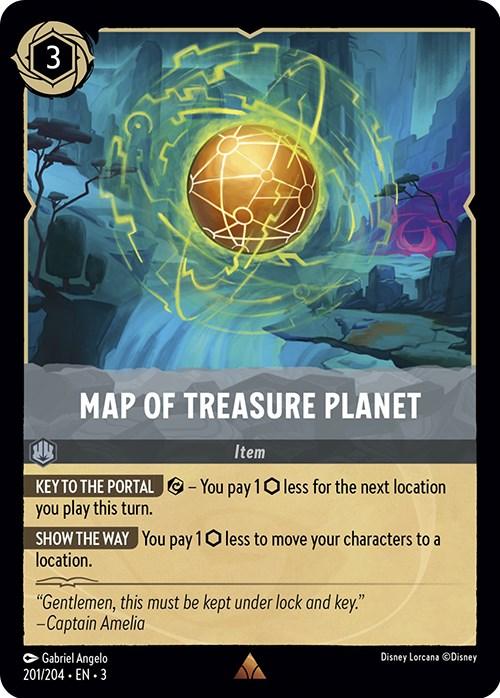 Map of Treasure Planet (201/204) [Into the Inklands] - Josh's Cards