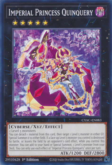 Imperial Princess Quinquery [CYAC-EN083] Common - Josh's Cards