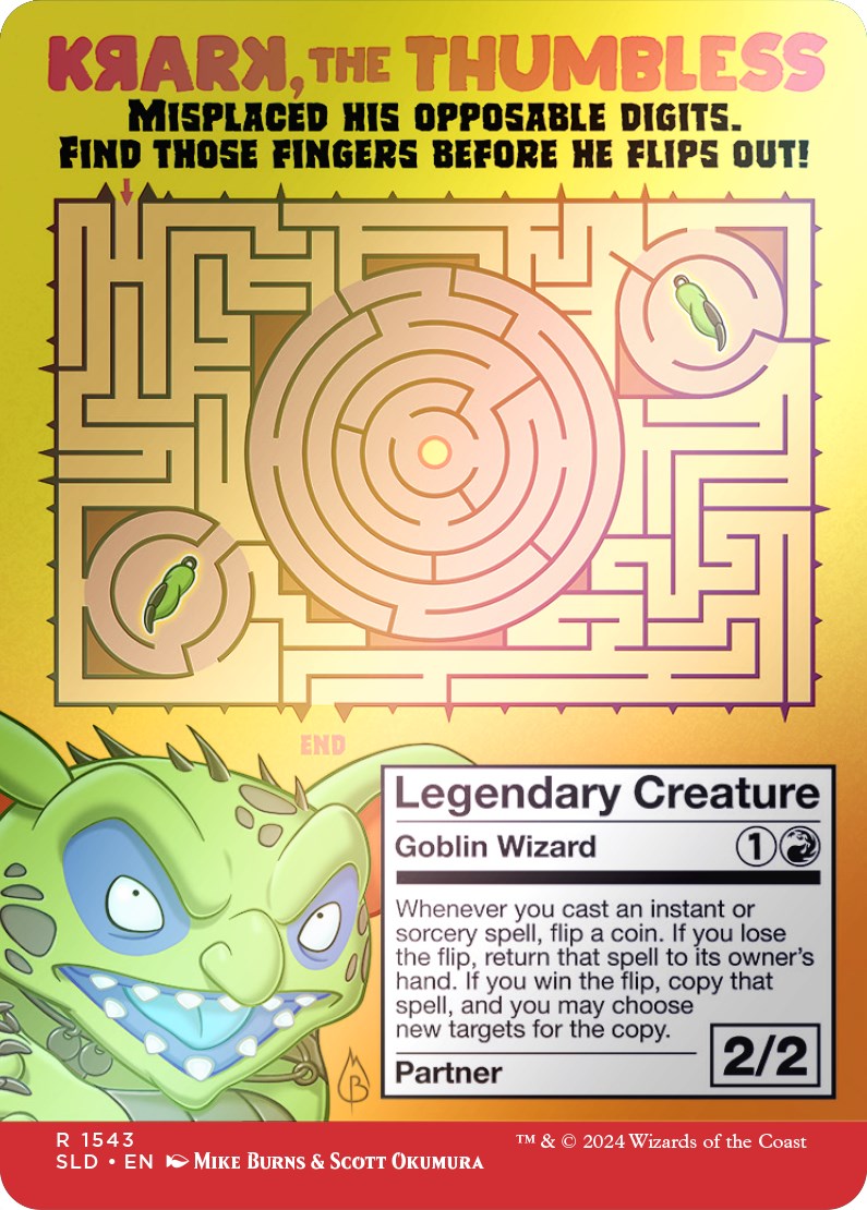 Krark, the Thumbless // Krark, the Thumbless (SLD-1543★) - Secret Lair Drop Foil