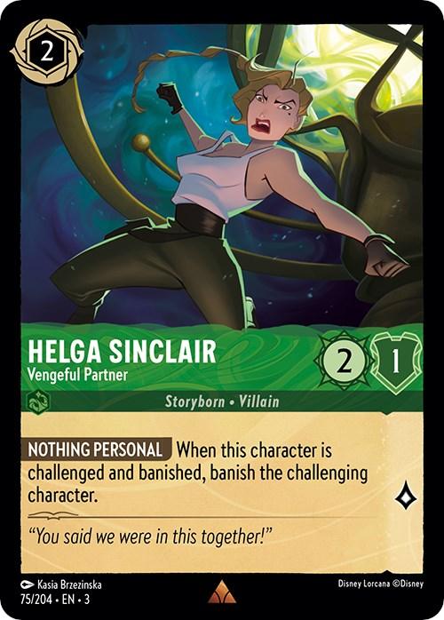 Helga Sinclair - Vengeful Partner (75/204) [Into the Inklands] - Josh's Cards