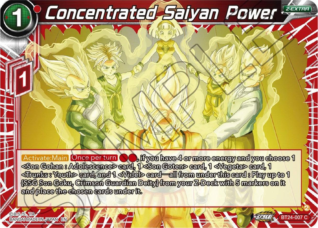 Concentrated Saiyan Power (BT24-007) [Beyond Generations] - Josh's Cards