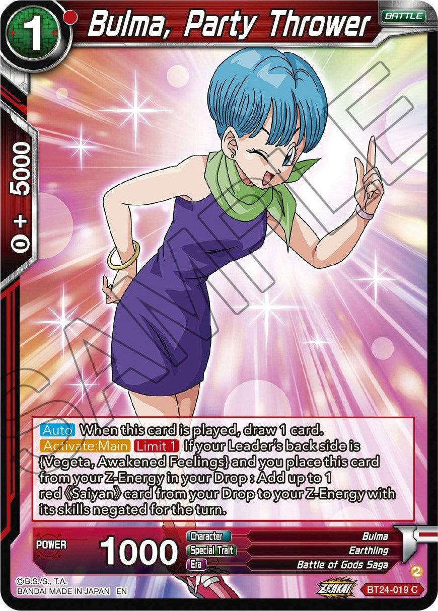 Bulma, Party Thrower (BT24-019) [Beyond Generations] - Josh's Cards