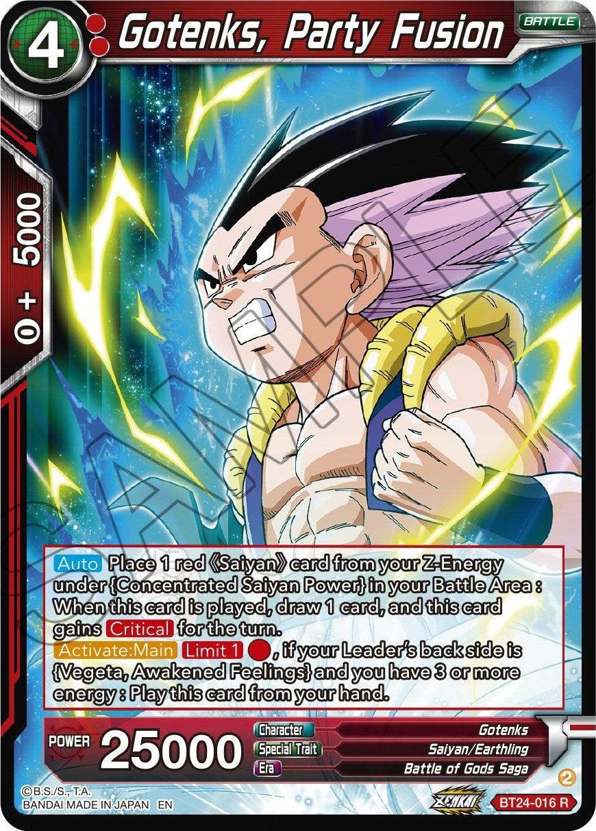 Gotenks, Party Fusion (BT24-016) [Beyond Generations] - Josh's Cards