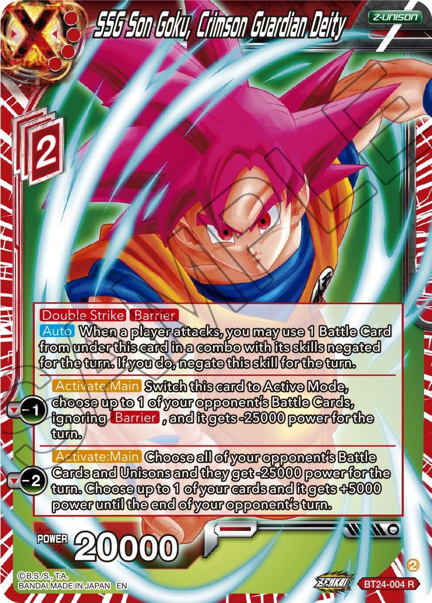 SSG Son Goku, Crimson Guardian Deity (BT24-004) [Beyond Generations] - Josh's Cards