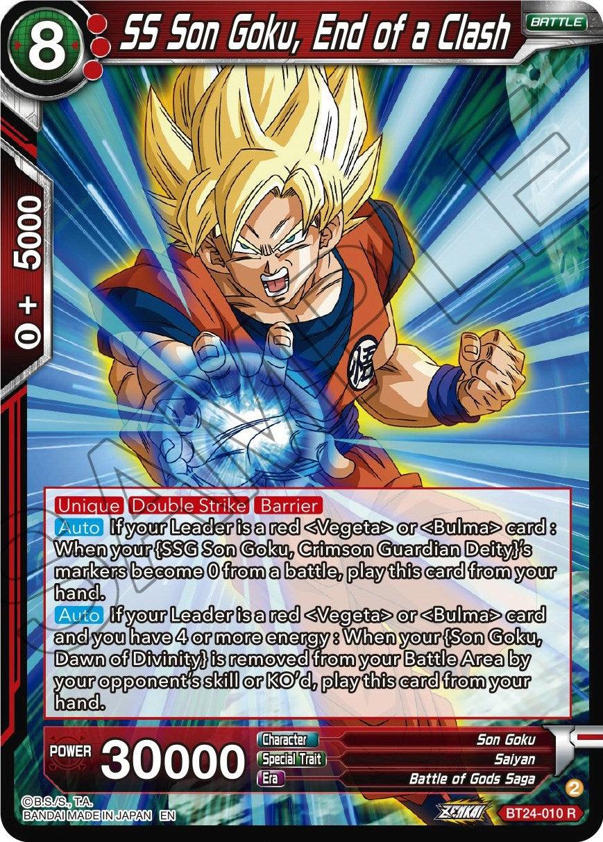 SS Son Goku, End of a Clash (BT24-010) [Beyond Generations] - Josh's Cards