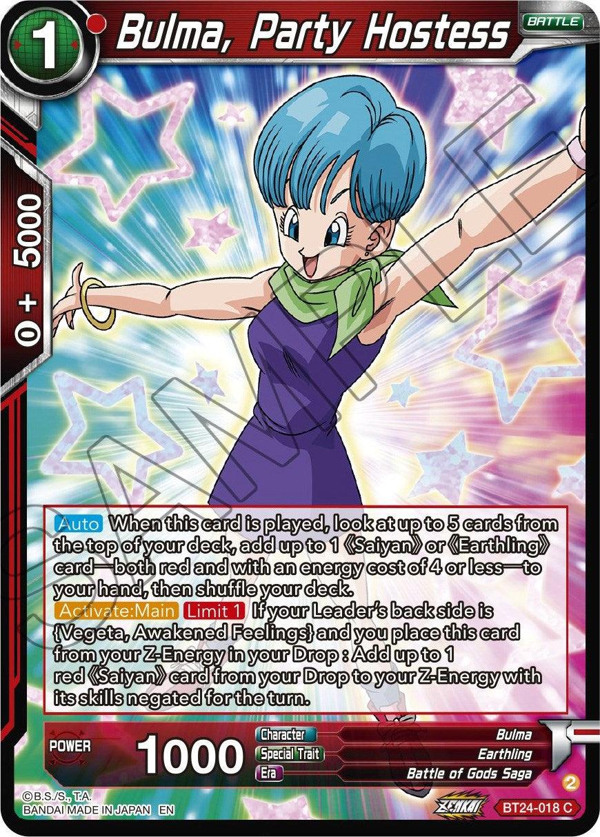 Bulma, Party Hostess (BT24-018) [Beyond Generations] - Josh's Cards