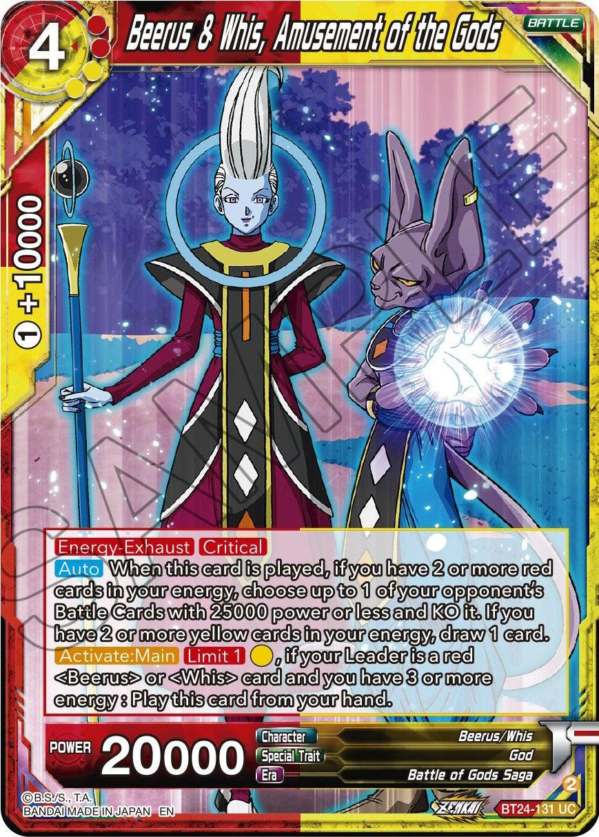 Beerus & Whis, Amusement of the Gods (BT24-131) [Beyond Generations] - Josh's Cards