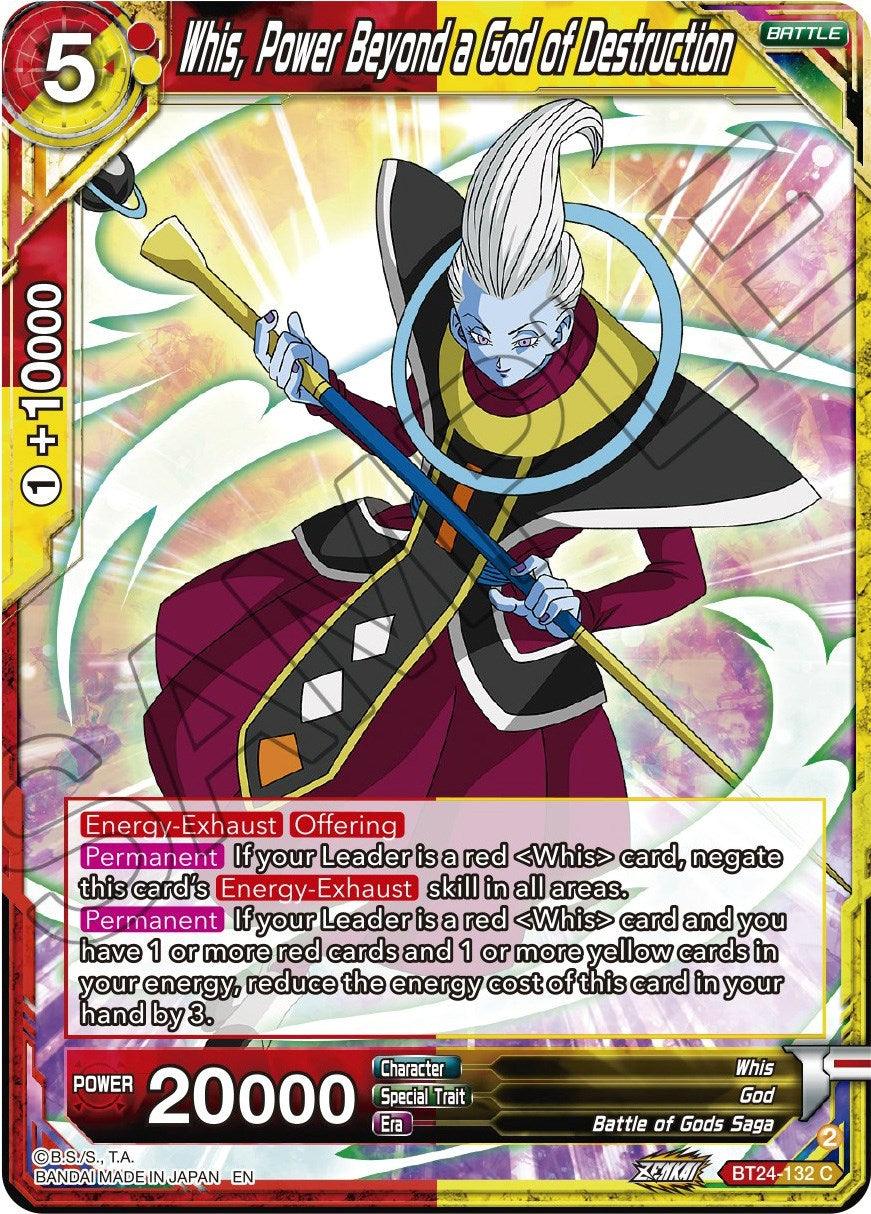 Whis, Power Beyond a God of Destruction (BT24-132) [Beyond Generations] - Josh's Cards