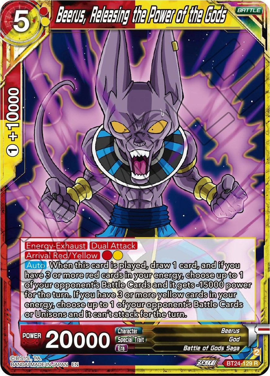 Beerus, Releasing the Power of the Gods (BT24-129) [Beyond Generations] - Josh's Cards