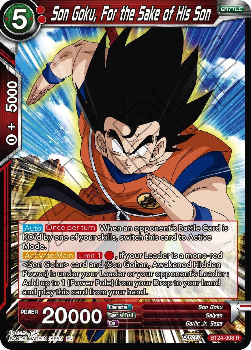 Son Goku, For the Sake of His Son (BT24-008) [Beyond Generations] - Josh's Cards