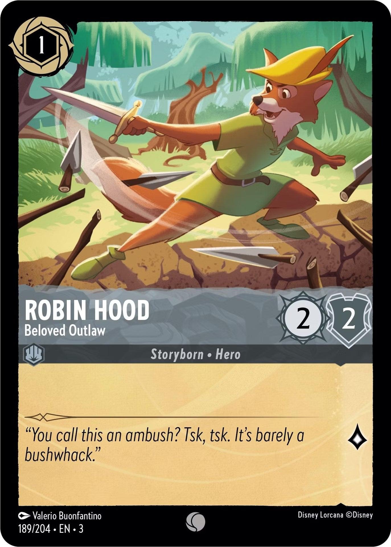 Robin Hood - Beloved Outlaw (189/204) [Into the Inklands] - Josh's Cards