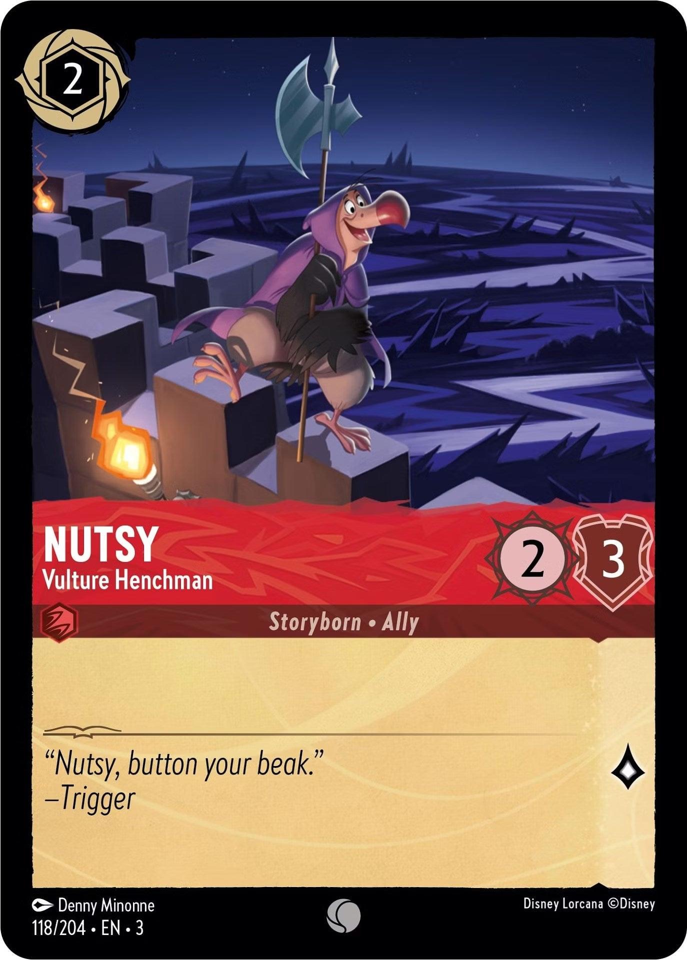 Nutsy - Vulture Henchman (118/204) [Into the Inklands] - Josh's Cards