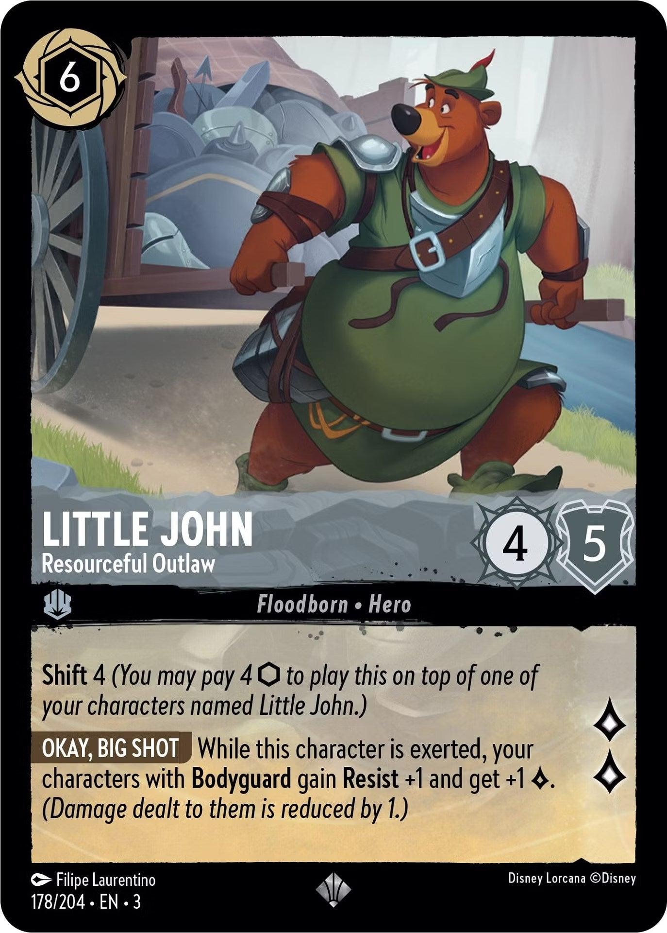 Little John - Resourceful Outlaw (178/204) [Into the Inklands] - Josh's Cards