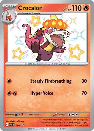 Crocalor [80] (SV: Scarlet & Violet Promo Cards) Holofoil