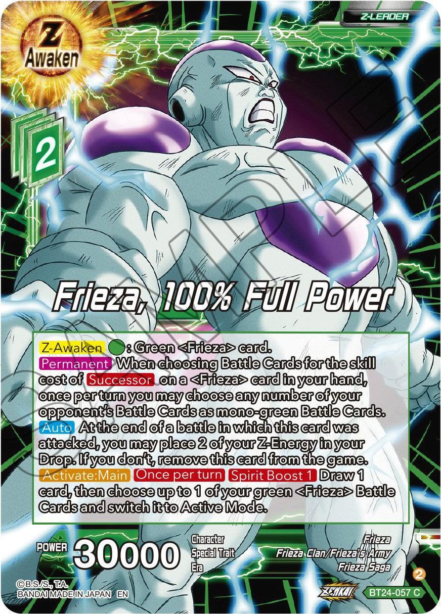 Frieza, 100% Full Power (BT24-057) [Beyond Generations] - Josh's Cards
