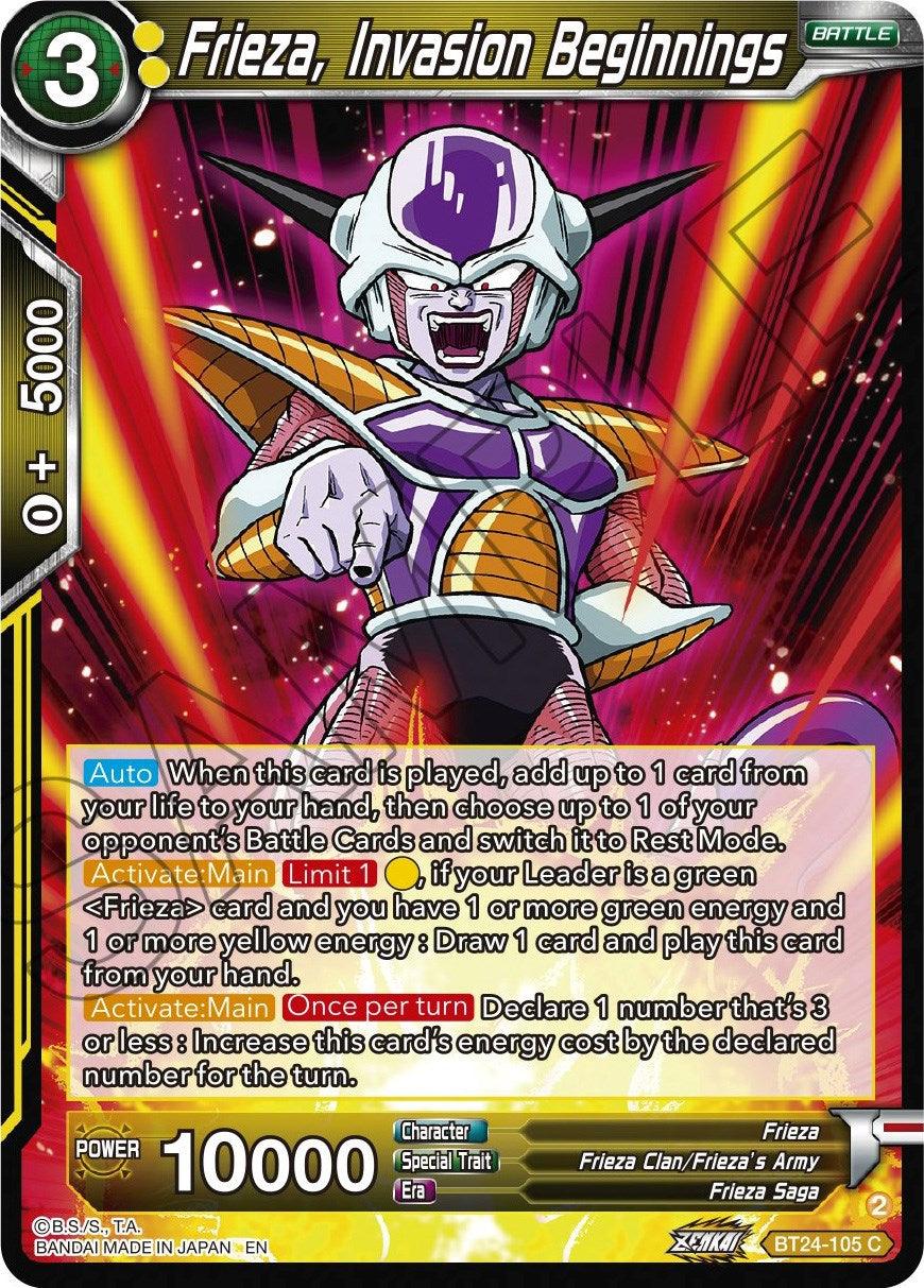 Frieza, Invasion Beginnings (BT24-105) [Beyond Generations] - Josh's Cards