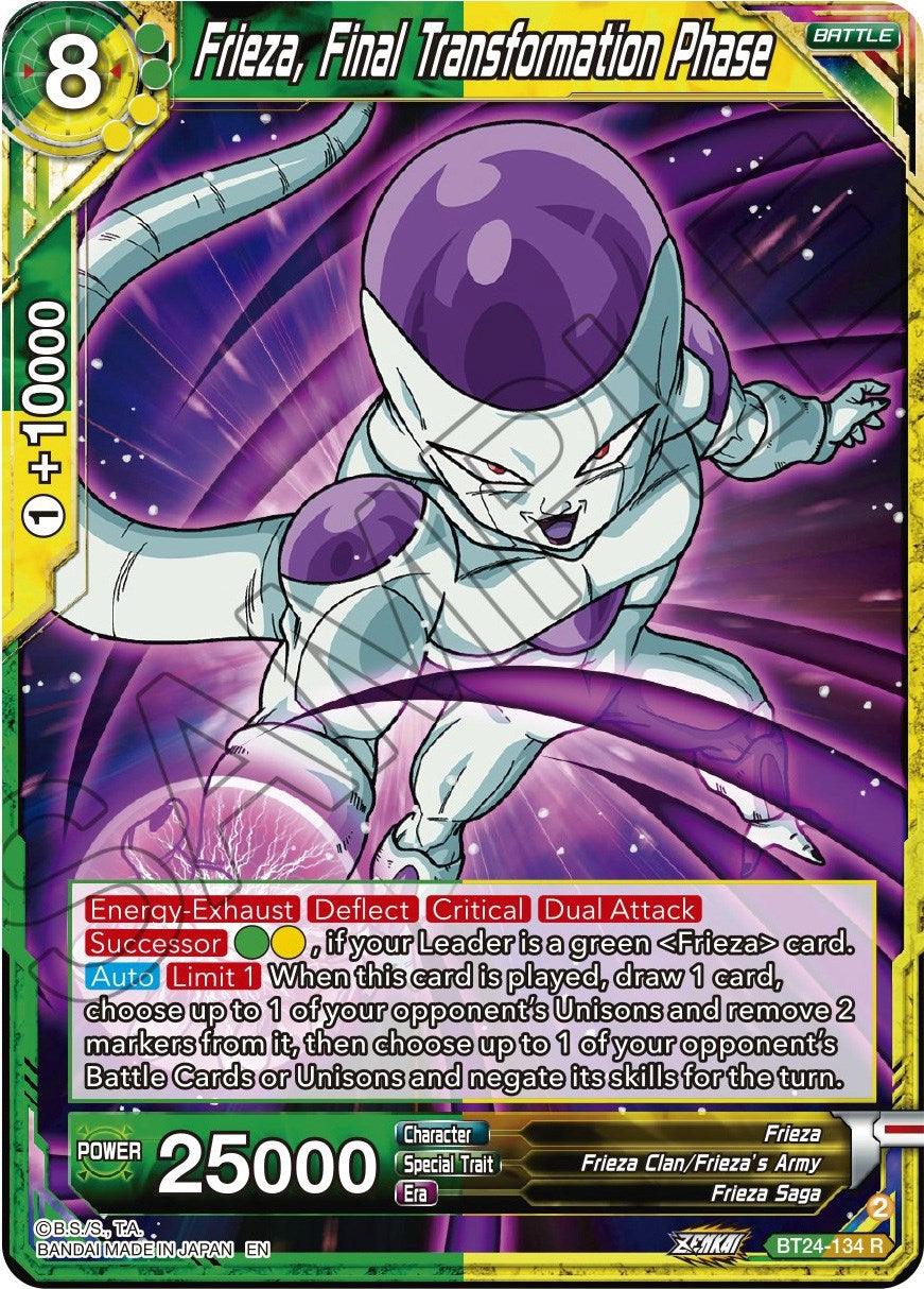 Frieza, Final Transformation Phase (BT24-134) [Beyond Generations] - Josh's Cards