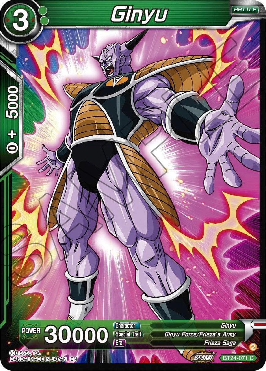 Ginyu (BT24-071) [Beyond Generations] - Josh's Cards