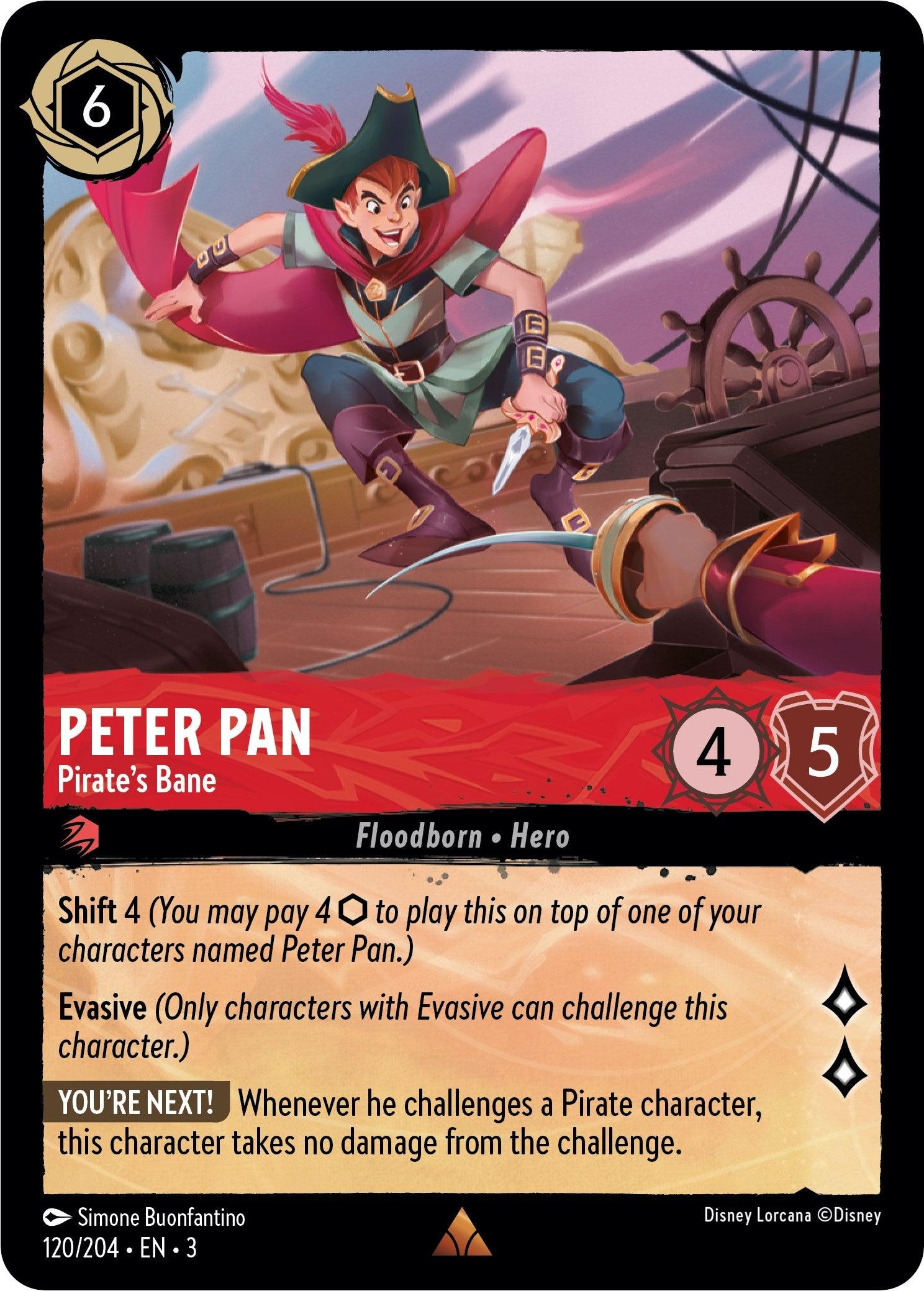 Peter Pan - Pirate's Bane (120/204) [Into the Inklands] - Josh's Cards