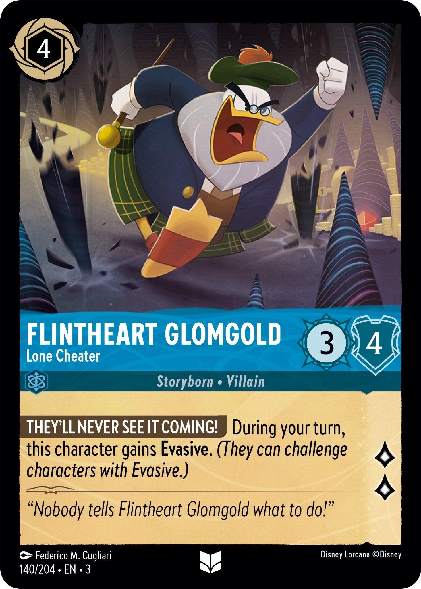 Flintheart Glomgold - Lone Cheater (140/204) [Into the Inklands] - Josh's Cards