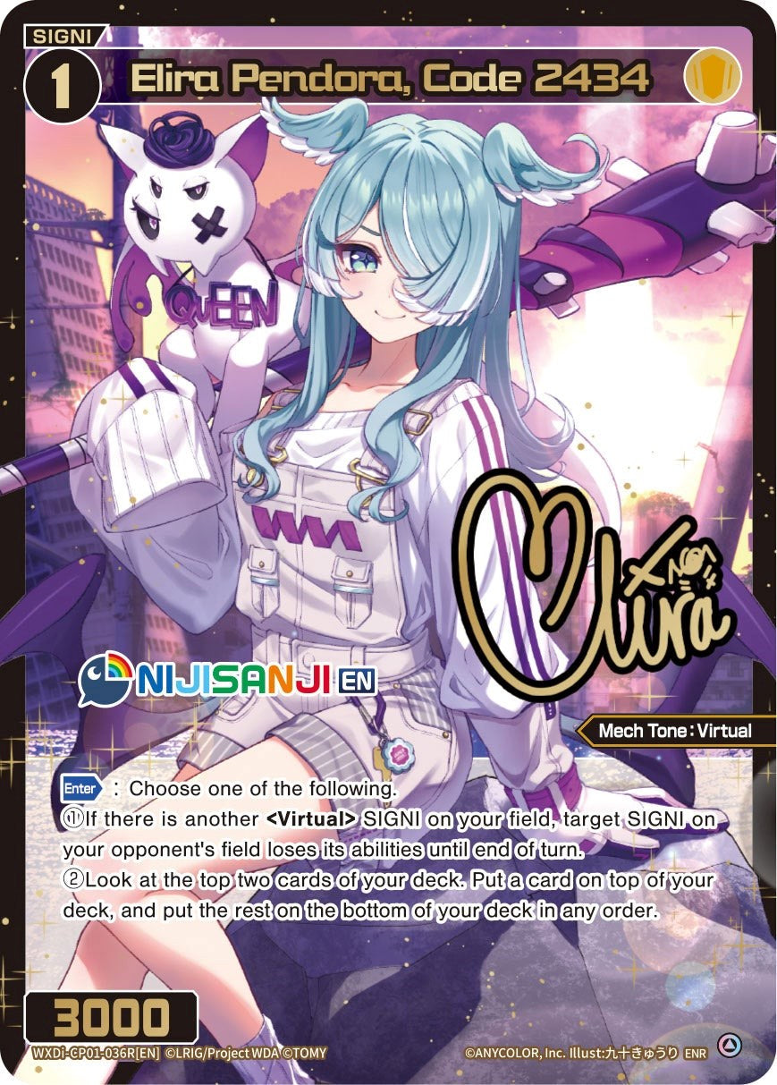 Elira Pendora, Code 2434 (ENR) (WXDi-CP01-036R[EN]) [Collab Booster: Nijisanji Diva]