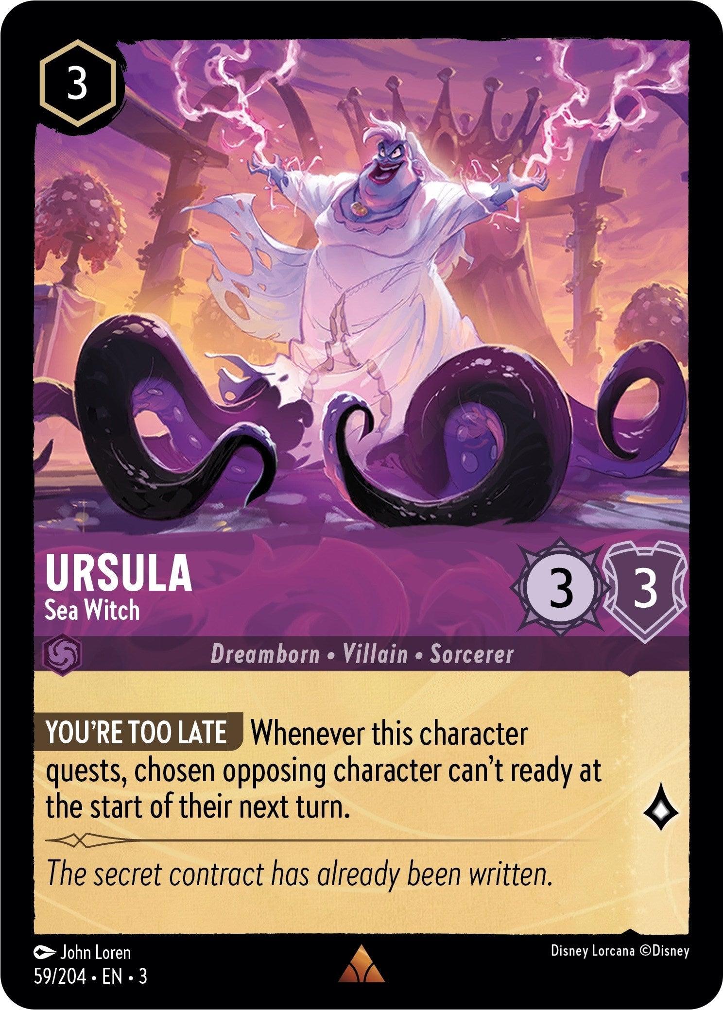 Ursula - Sea Witch (59/204) [Into the Inklands] - Josh's Cards