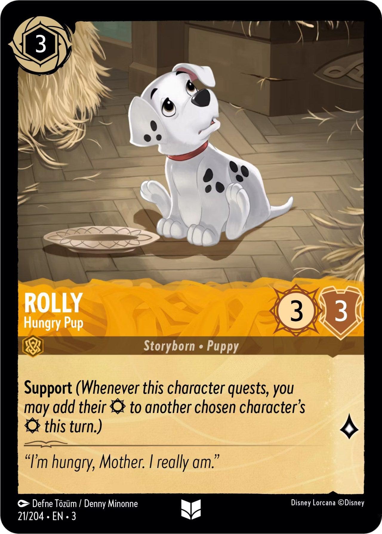 Rolly - Hungry Pup (21/204) [Into the Inklands] - Josh's Cards