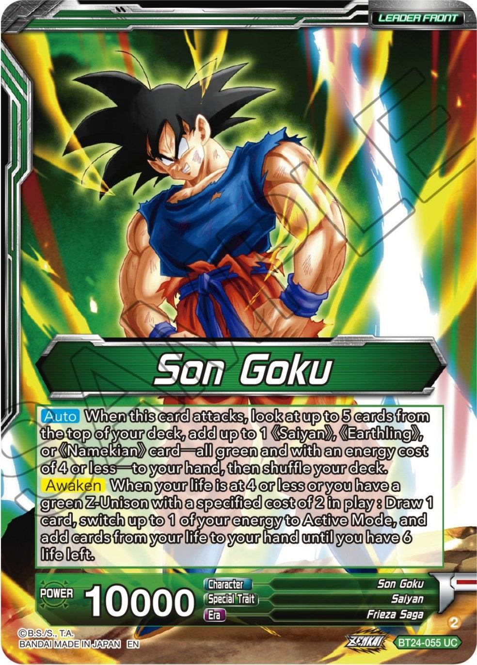 Son Goku // SS Son Goku, Beginning of a Legend (BT24-055) [Beyond Generations] - Josh's Cards