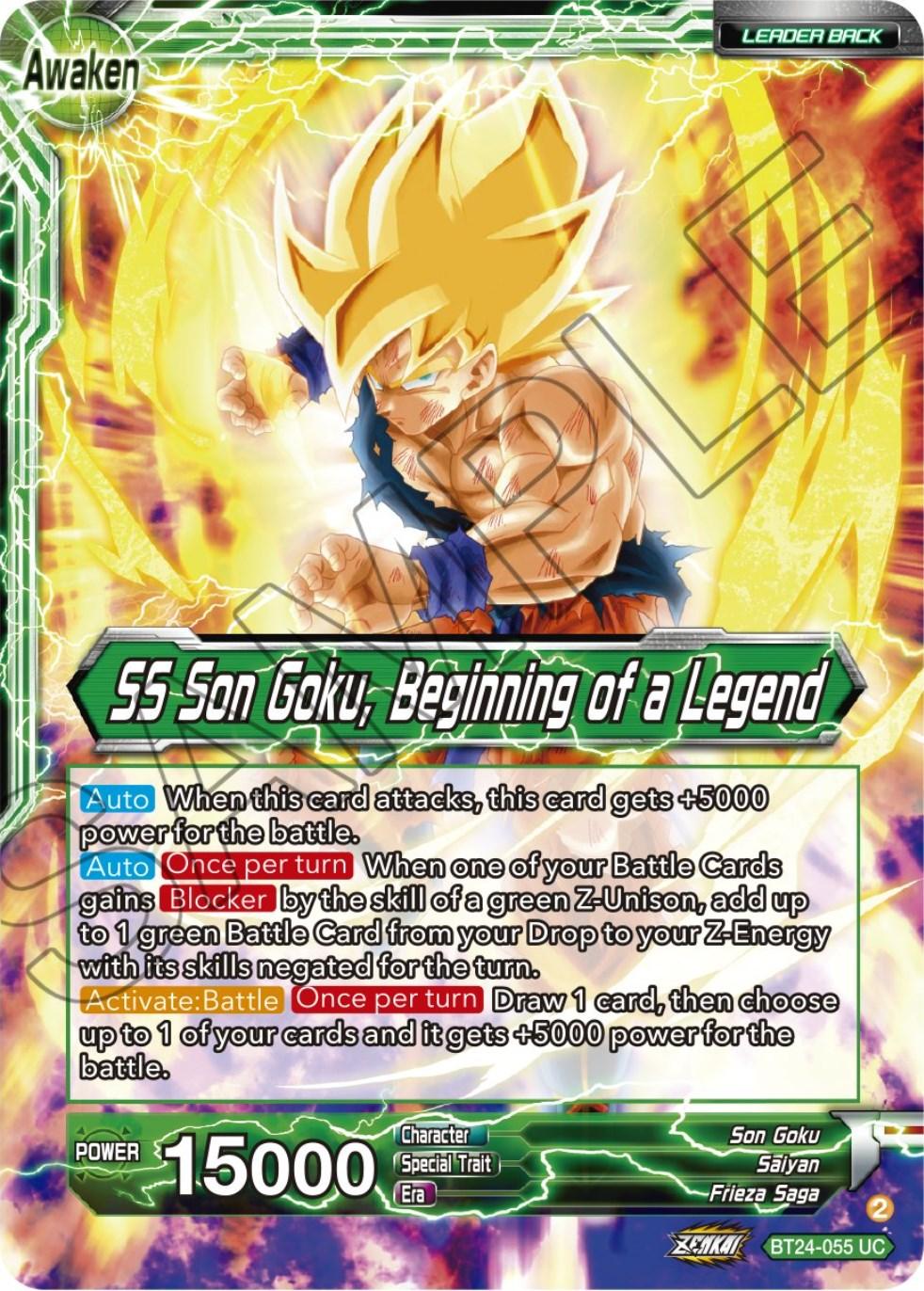 Son Goku // SS Son Goku, Beginning of a Legend (BT24-055) [Beyond Generations] - Josh's Cards