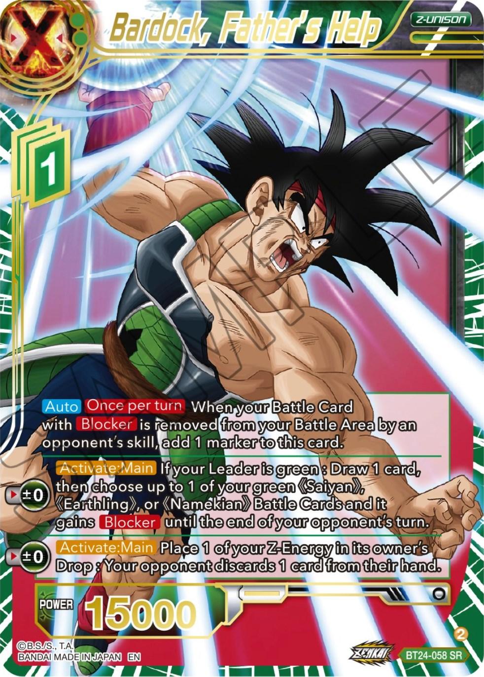 Bardock, Father's Help (BT24-058) [Beyond Generations] - Josh's Cards