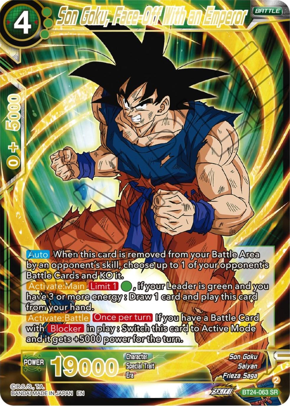Son Goku, Face-Off With an Emperor (BT24-063) [Beyond Generations] - Josh's Cards