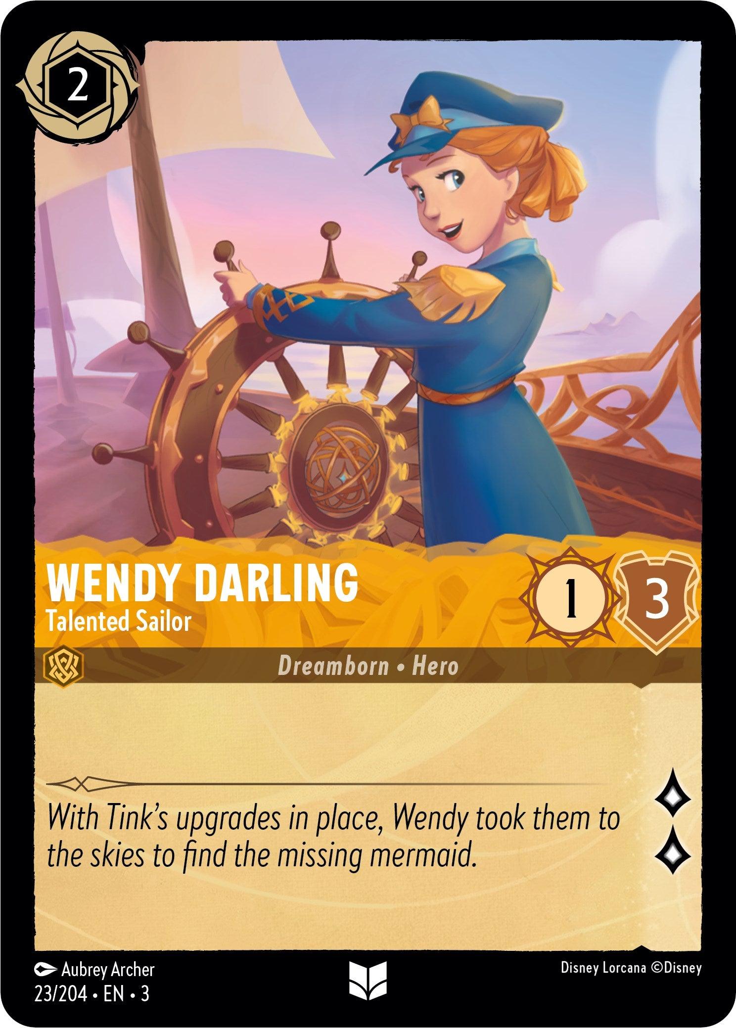 Wendy Darling - Talented Sailor (23/204) [Into the Inklands] - Josh's Cards