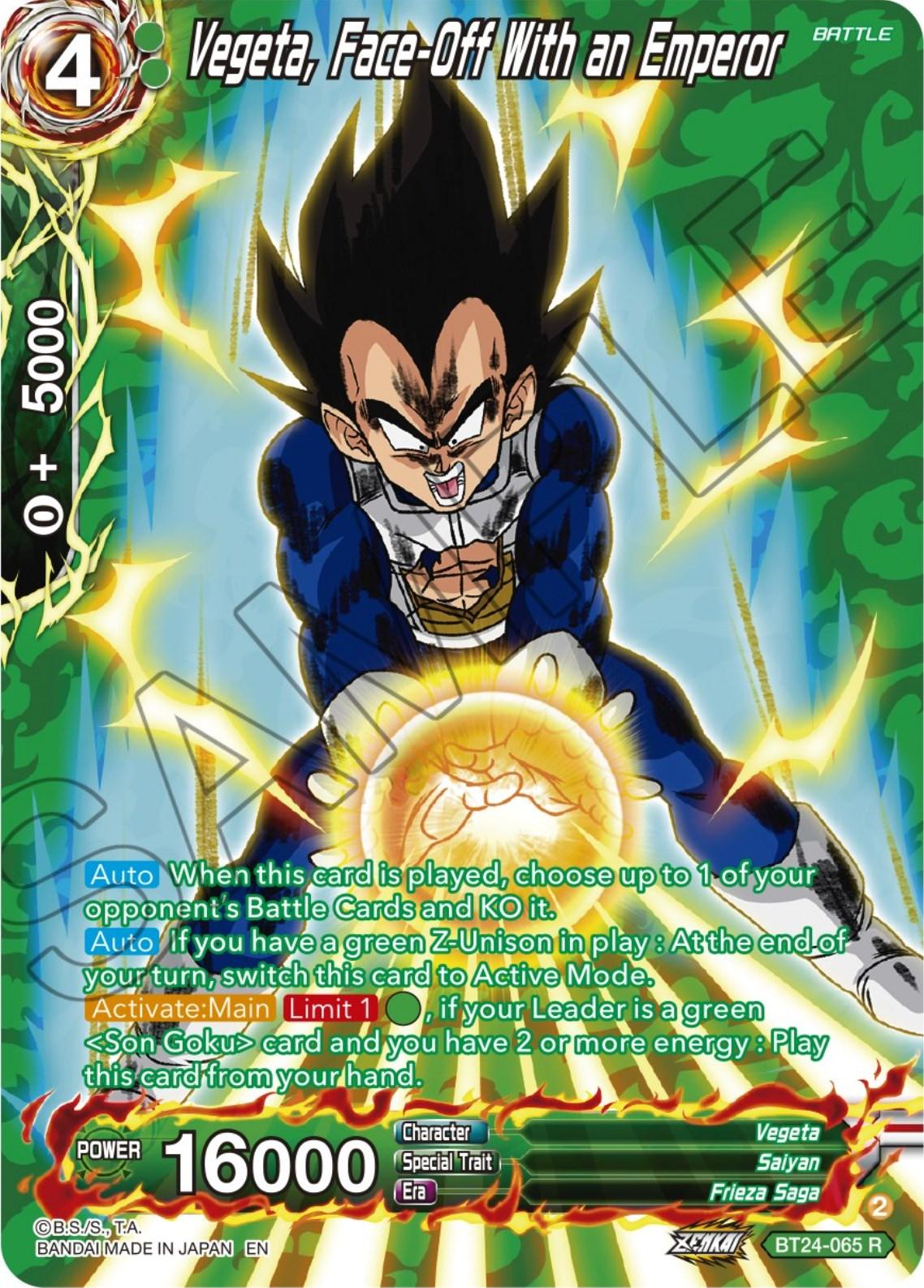 Vegeta, Face-Off With an Emperor (Collector Booster) (BT24-065) [Beyond Generations] - Josh's Cards